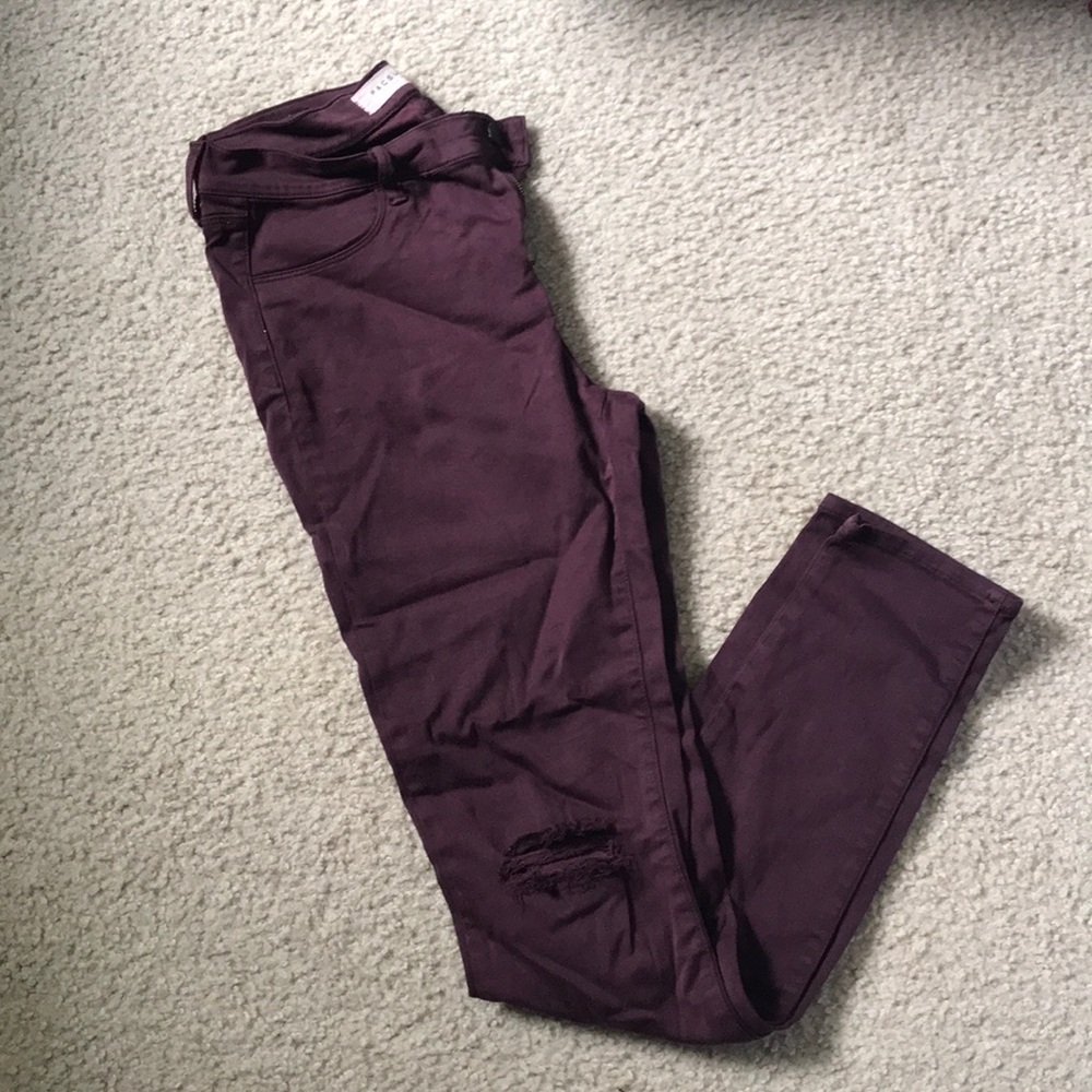 Maroon jeggings